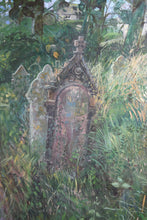 Load image into Gallery viewer, overgrown churchyard painting