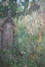Load image into Gallery viewer, overgrown churchyard painting