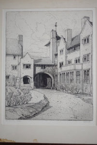 old drawings of a school