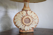 Load image into Gallery viewer, pottery sunflower lamp