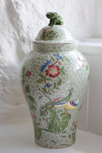 Green Copeland Spode Vases