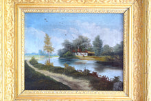 Load image into Gallery viewer, riverside cottage painting
