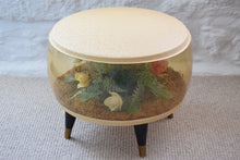 Load image into Gallery viewer, Vintage 1960s Inflatable Pouffe with Floral Interior