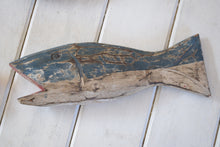 Load image into Gallery viewer, Vintage Hand Carved Painted Wooden Fish
