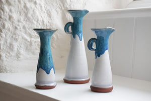  Blue Studio Pottery vases