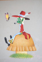 Load image into Gallery viewer, painting of leprechaun on mushroom