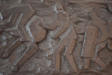 Load image into Gallery viewer, Antique Carved Oak Wood Panel Battle Scene
