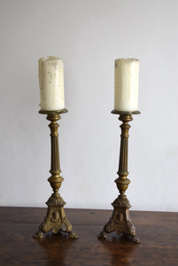 brass church candlesticks