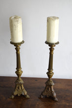 Load image into Gallery viewer, brass church candlesticks