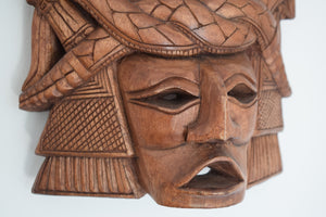 Vintage Large Carved Wooden Mask South American