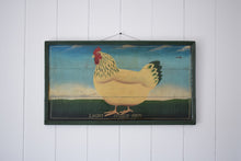 Load image into Gallery viewer, Vintage Oil on Panel Light Sussex Hen
