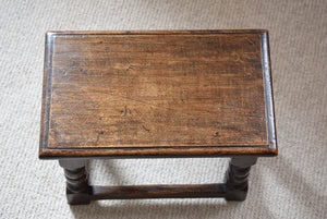 small antique oak side table