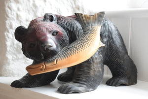 Carved Wooden Bear