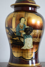 Load image into Gallery viewer, Large Japanese Style Ceramic Table Lamp