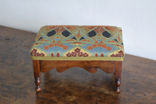 Load image into Gallery viewer, Victorian Footstool Upholstered with Liberty Fabric