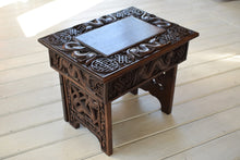 Load image into Gallery viewer, Antique Chinese Carved Wooden Folding Stool