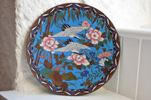 Load image into Gallery viewer, Cloisonne Dish Decorated With Two Storks