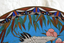 Load image into Gallery viewer, Cloisonne Dish Decorated With Two Storks