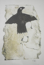 Load image into Gallery viewer, Original Collagraph Ancient Bird