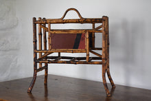 Load image into Gallery viewer, Late 19th Century Chinoiserie Bamboo Magazine Rack