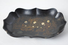 Load image into Gallery viewer, Chinoiserie Black Lacquer Pin Tray