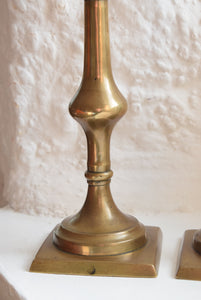 Georgian Brass Candlesticks 