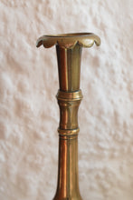 Load image into Gallery viewer, Georgian Brass Candlesticks 