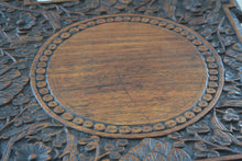 Load image into Gallery viewer, Antique Indian Carved Wooden Side Table c1890
