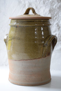 Stoneware  Lidded Storage Jar