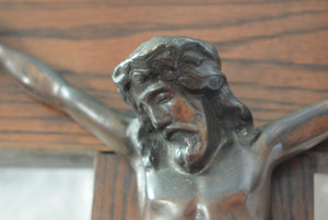 Large Oak Crucifix 