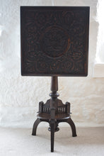 Load image into Gallery viewer, 19th Century Carved Oak Tilt Top Side Table with Stylised Dragons
