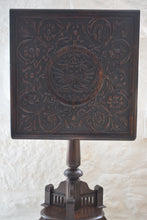 Load image into Gallery viewer, 19th Century Carved Oak Tilt Top Side Table with Stylised Dragons