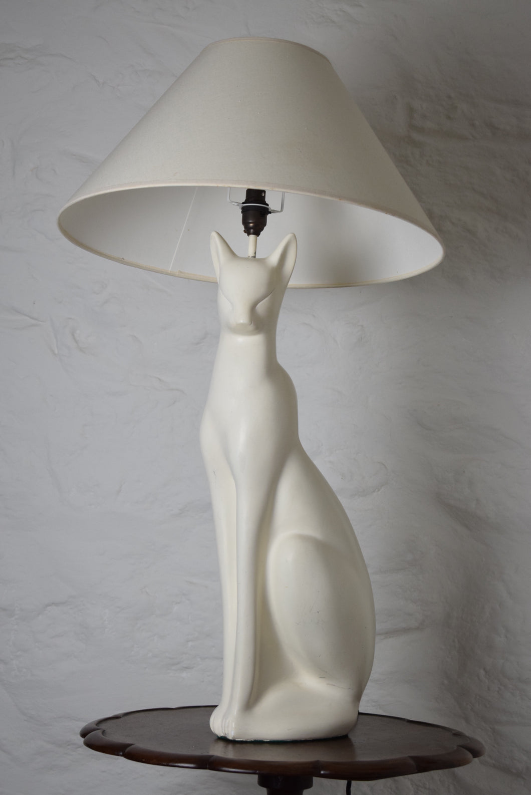 White Cat Table Lamp