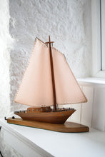 Load image into Gallery viewer, Wooden Sailing Boat Table Lamp