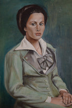 Load image into Gallery viewer, painting of a lady in green