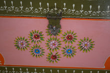 Load image into Gallery viewer, Vintage Pink Hand Painted Indian Storage Box