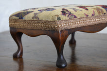 Load image into Gallery viewer, Stool with butterfly upholstery