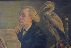 picture man with heron