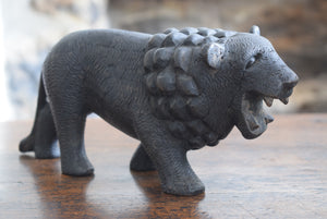 Antique Black Forest Lion Carving