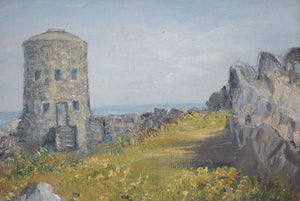Loophole Tower Guernsey Oil Painting