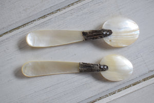 Vintage Mother Of Pearl Caviar Spoons