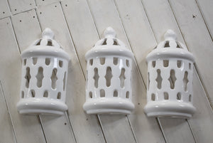 Vintage Ceramic Wall Lanterns Traditional Portuguese
