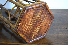 Load image into Gallery viewer, Vintage Tiger Bamboo Jardiniere Plant Stand