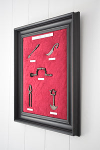 Ancient Surgical Instruments Framed Display