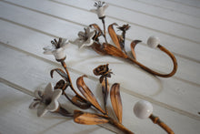 Load image into Gallery viewer, Tole Flower Coat Hooks