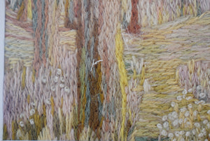 embroidery of a woodland scene