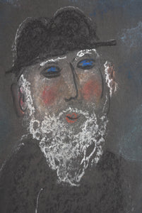 Pastel Drawing Jewish Man