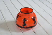 Load image into Gallery viewer,  Mid Century Orange Glass Bowl