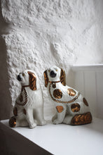 Load image into Gallery viewer, Staffordshire Copper Lustre Spaniels