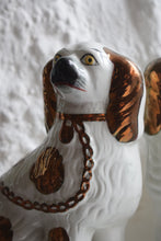 Load image into Gallery viewer, Staffordshire Copper Lustre Spaniels